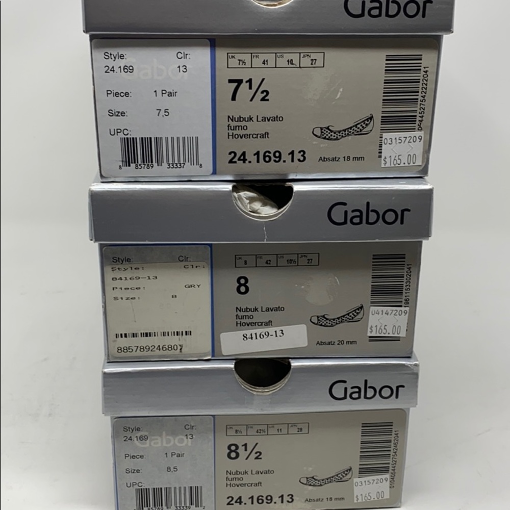 Gabor 64.169.13 Fumo Nubuck Laser Cut Flats - Picture 9 of 9